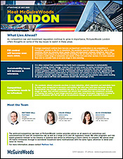 Meet McGuireWoods London - Competition Law