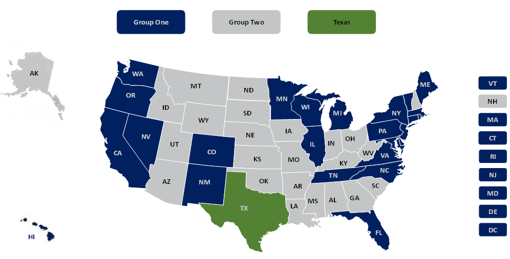 CMS Vaccine Mandate Map