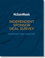 Independent Sponsor Deal Survey cover