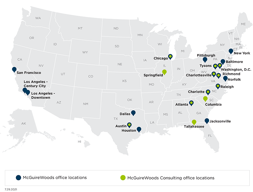 McGuireWoods and McGuireWoods Consulting US locations