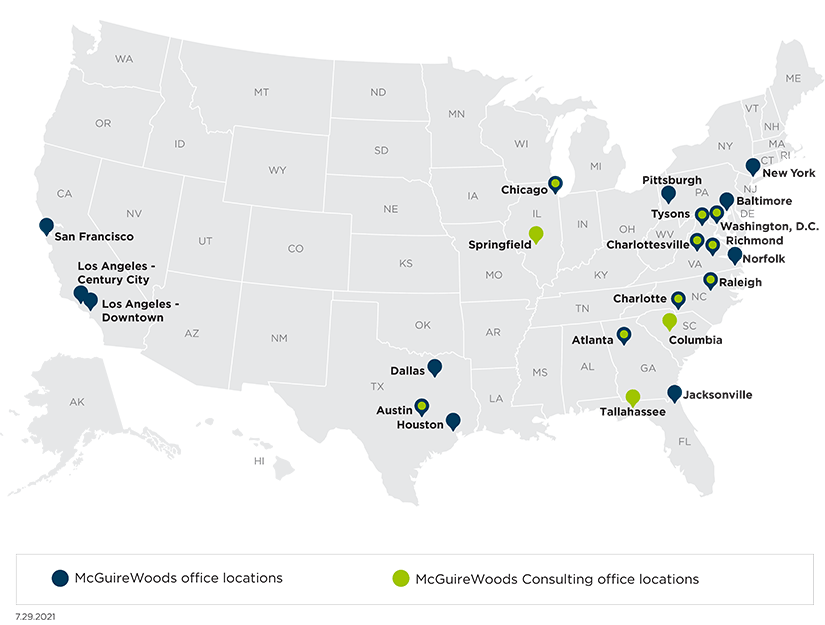 McGuireWoods and McGuireWoods Consulting US locations