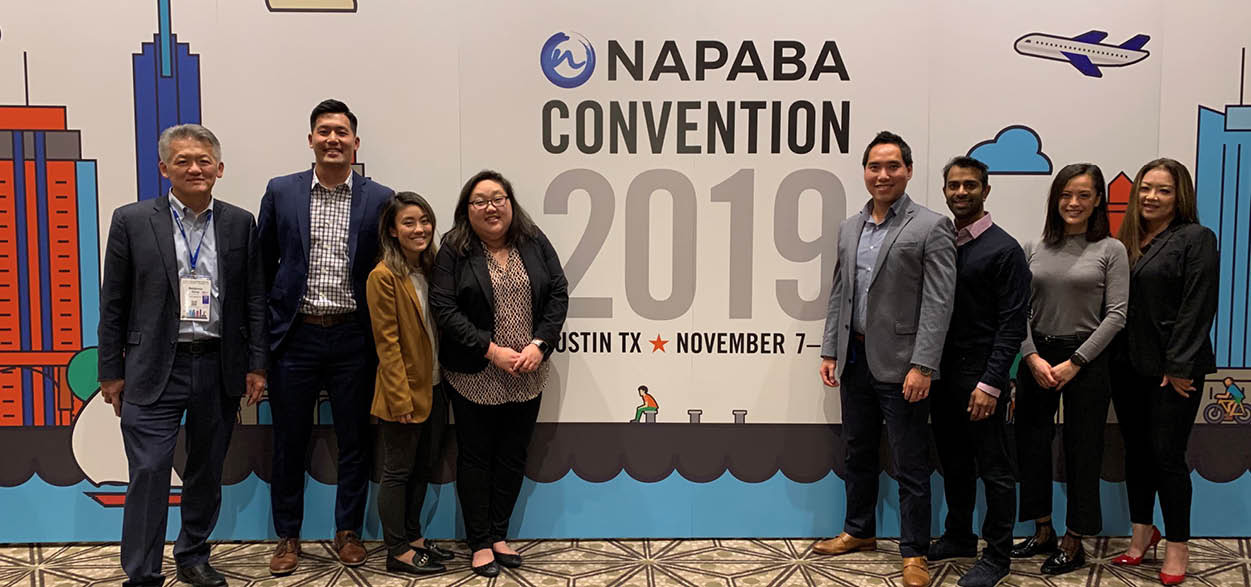 Benjamin Hsing, Alen Chen, Kerri Sakaue, Caroline Keen, Anthony Le, Rakesh Gopalan, Cindy Lu, Sylvia Kim at NAPABA 2019