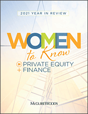 Women to Know in Private Equity & Finance 2021 cover