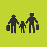 family travel icon